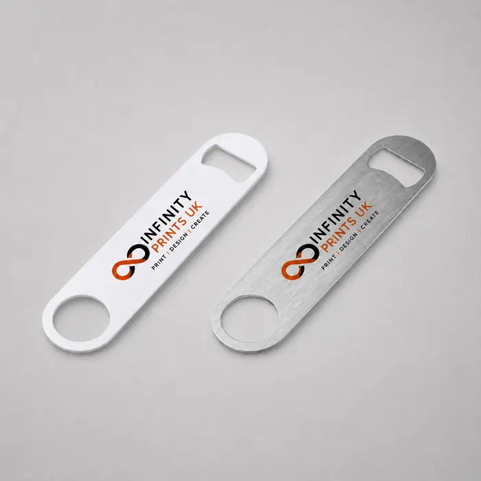 Branded Bar Blade / Bottle Opener branded with your company logo by Infinity Prints UK
