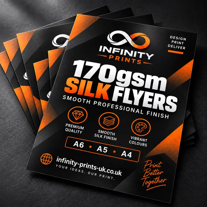 170gsm Silk Flyers by Infinity Prints UK