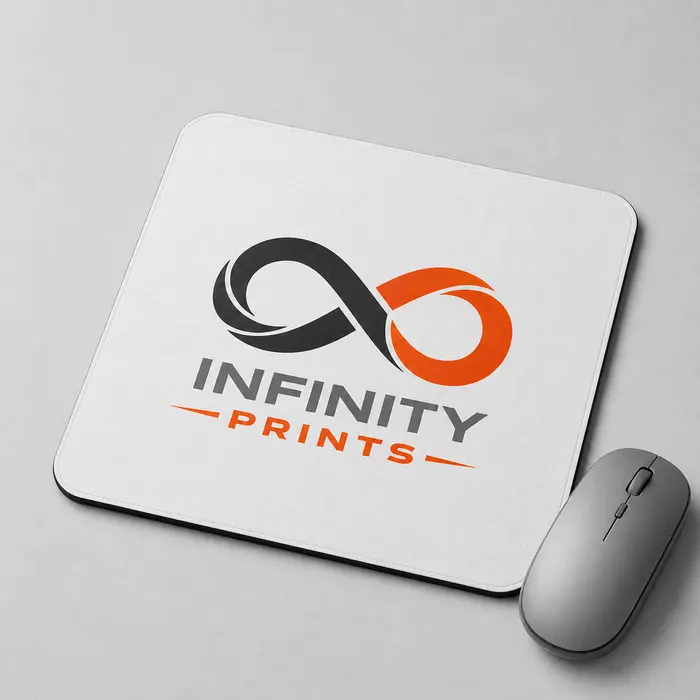 Branded Mouse Mat – 24 × 20.5cm branded with your company logo by Infinity Prints UK