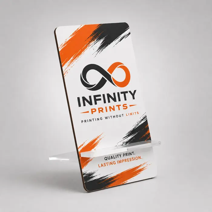 Branded Desktop Phone Stand branded with your company logo by Infinity Prints UK