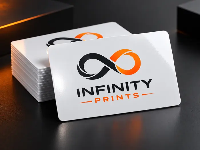 Plastic / PVC Business Cards branded with your company logo by Infinity Prints UK